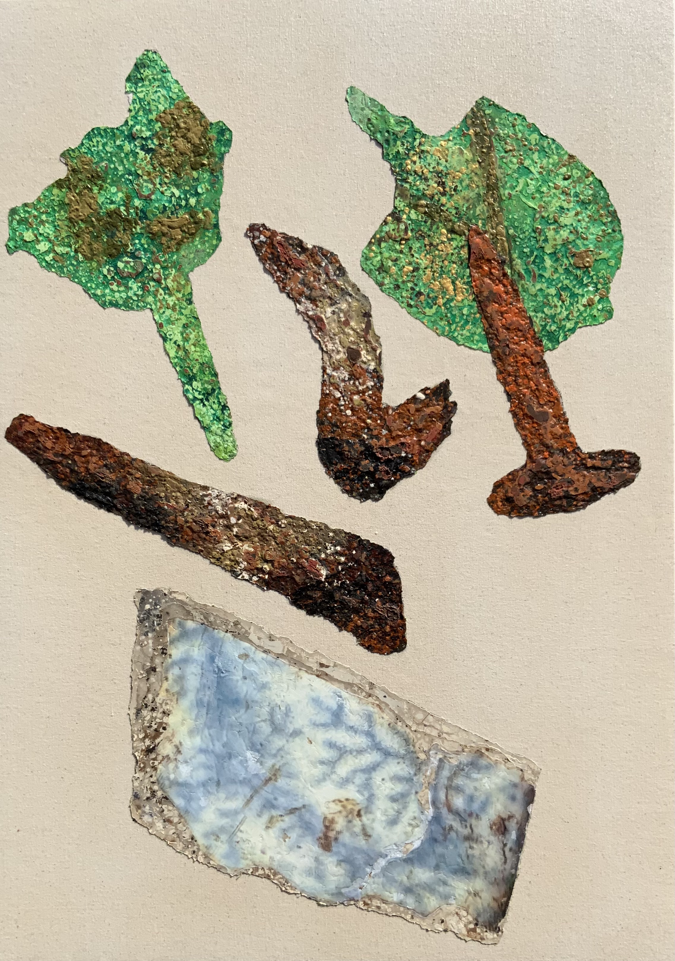 Painting of a sherd of pottery from the Lincolnshire Series